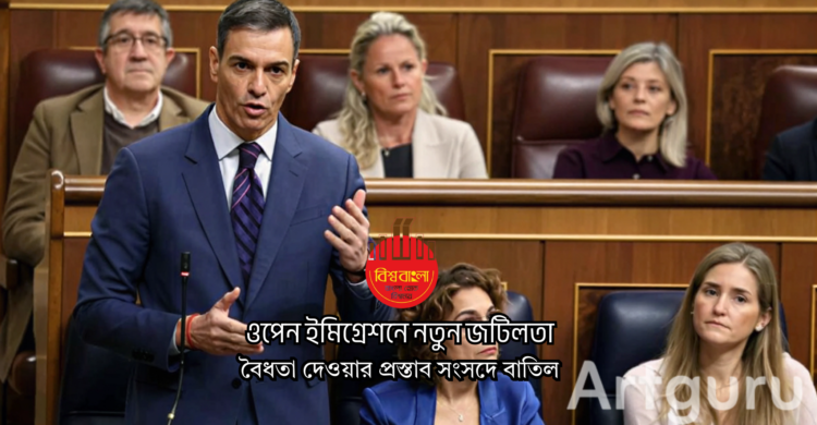 স্পেনে অবৈধ অভিবাসীদের বৈধতা দেওয়ার প্রস্তাব সংসদে বাতিল
